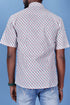 Slim Fit Cambric Cotton Men’s Half  Sleeved Shirt In Floral Print